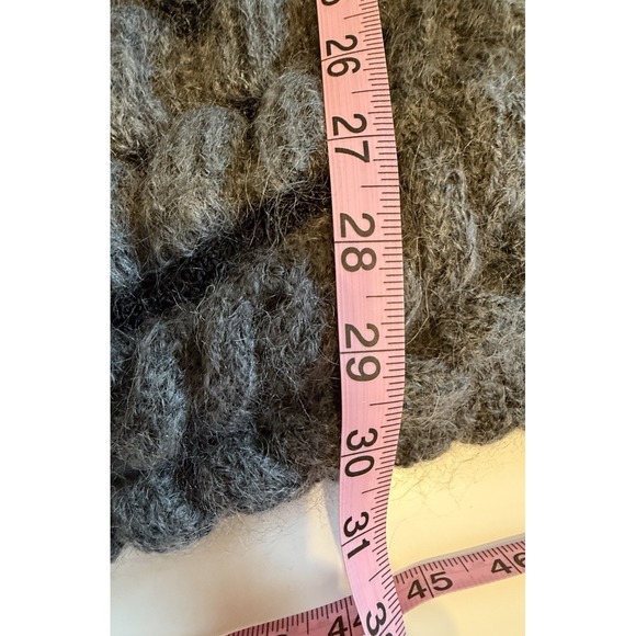 VTG Chunky Fuzzy Open Sweater Jacket Cardigan by Career Franklin - Picture 10 of 11